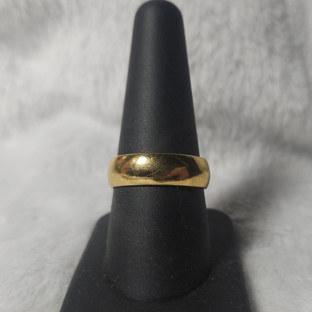 Gold Men's Ring plated most likely